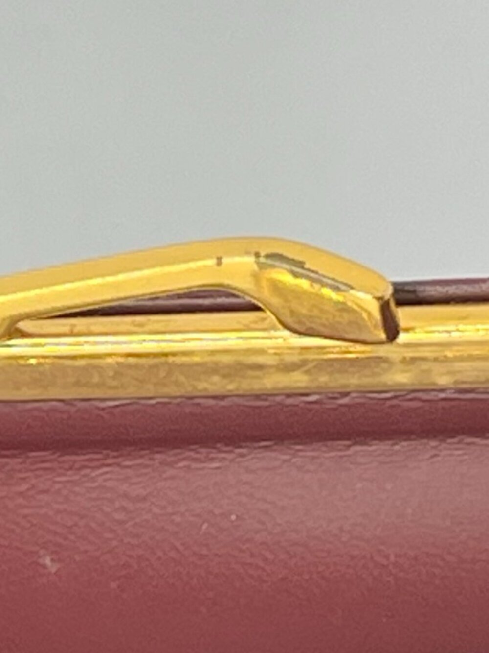 Vintage Cartier Must Line Burgundy Kisslock Long Wallet - Picture 15 of 15